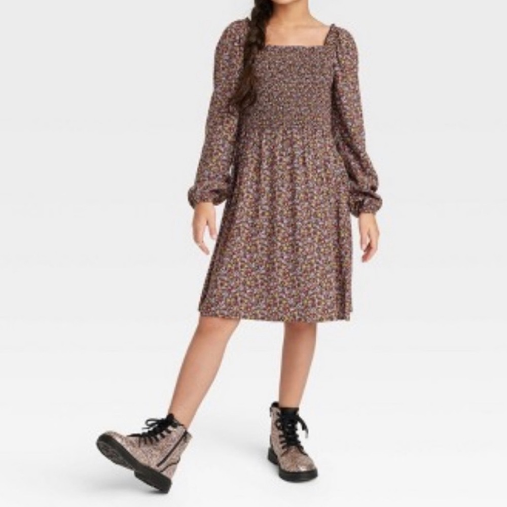 Art Class Smocked Bodice Long Sleeve Dress Size XXL (18)